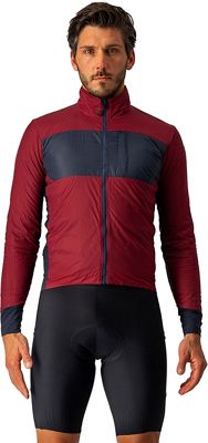 Castelli Unlimited Puffy Cycling Jacket - BORDEAUX-SAVILE BLUE-INDIGO, BORDEAUX-SAVILE BLUE-INDIGO